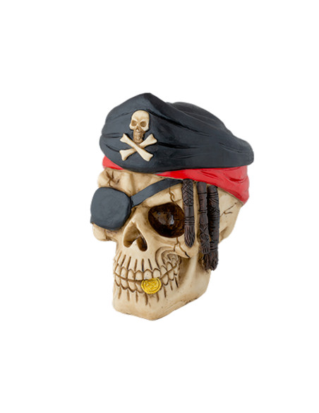 Pirate Skull resin figure (16.5 cm.)