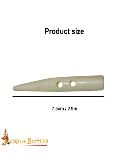 Set of 5 carved bone buttons for... Set of 5 carved bone buttons for...