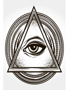 Masonic Lodge Banner, Masonic Eye (70x100 cm.) 2