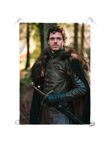Robb Stark Banner, Game of Thrones (70x100 cm.)
 Material-Satin
