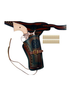 Wyatt Earp Old West Pack: revolver, cartridge belt and 24...
