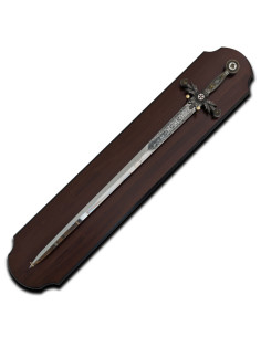 Templar Sword Pack silver finish + wooden board