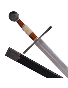European Medieval war sword with scabbard (113 cm.)