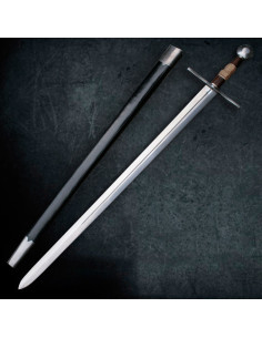 European Medieval war sword with scabbard (113 cm.) 2