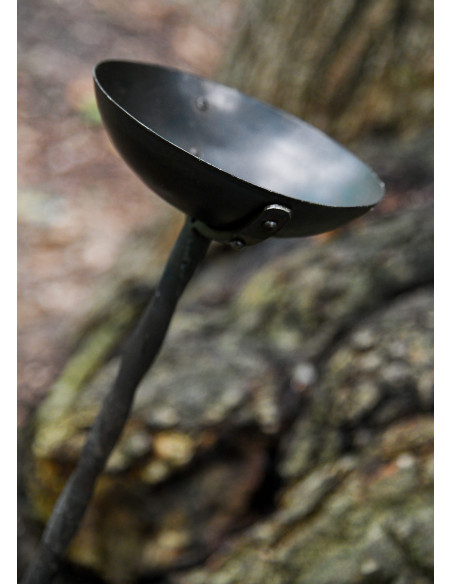 Osbert oil lamp in threaded wrought...