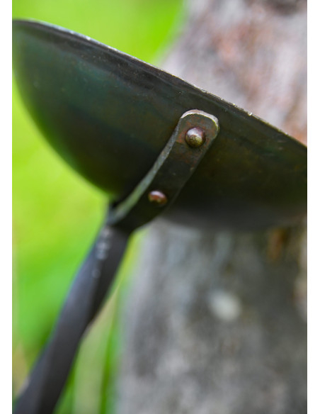 Osbert oil lamp in threaded wrought...