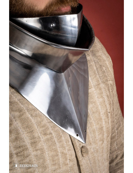 Articulated medieval gorget in mild...