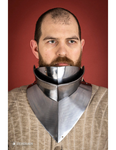 Articulated medieval gorget in mild...