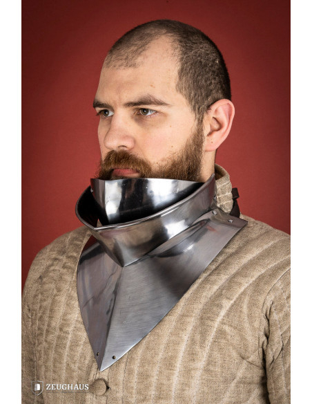 Articulated medieval gorget in mild...