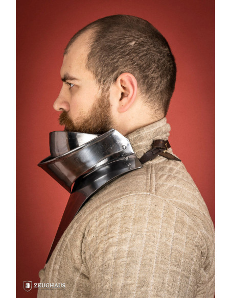 Articulated medieval gorget in mild...