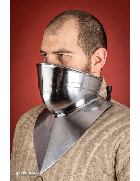 Articulated medieval gorget in mild...