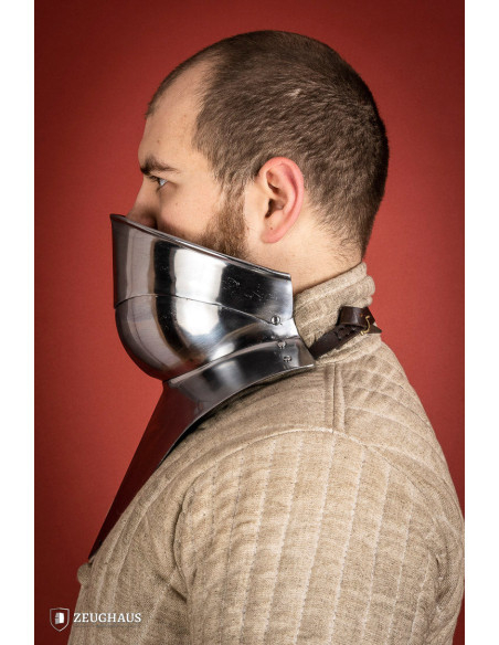 Articulated medieval gorget in mild...