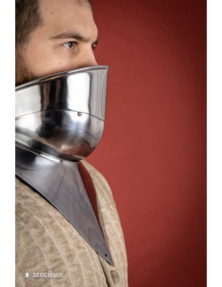 Articulated medieval gorget in mild...