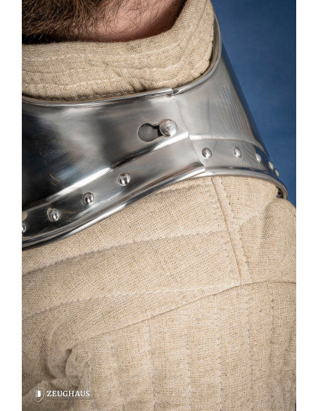 Medieval pointed gorget in polished...