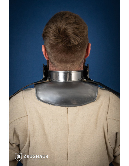 Gorget with Bevor in polished mild steel