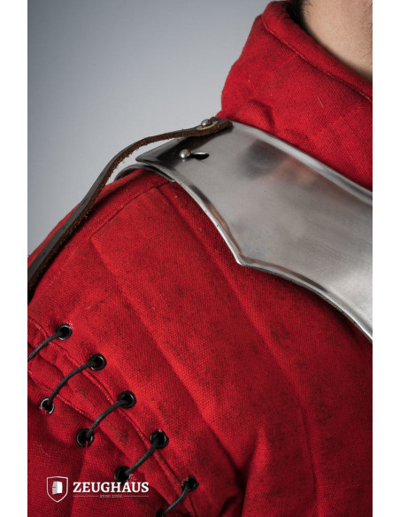 Medieval Avenger gorget in polished...