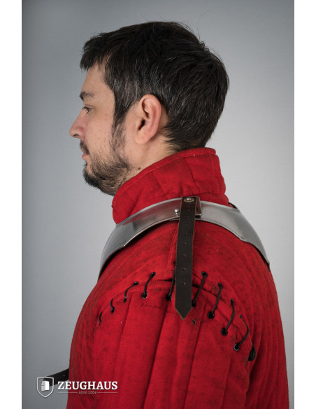 Medieval Avenger gorget in polished...