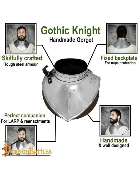 Medieval gorget Late Age, mild steel