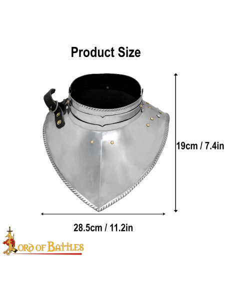 Medieval gorget Late Age, mild steel