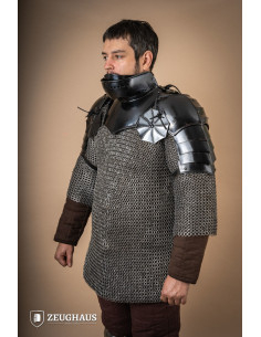 Shoulder pads and gorget armor pack (black finish) 2