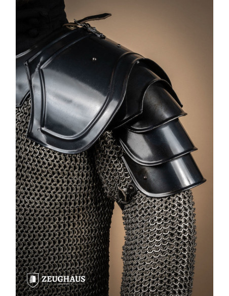 Pair of Medieval Warrior shoulder...