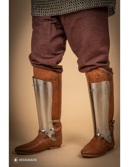 Legs for medieval armor in polished...