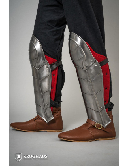 Greaves for medieval armor in...