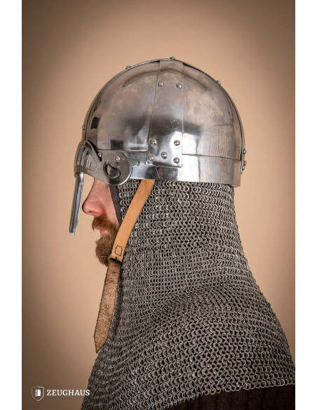Viking Spangenhelm helmet in polished...