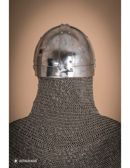 Viking Spangenhelm helmet in polished...