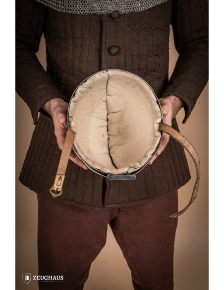 Viking Spangenhelm helmet in polished...