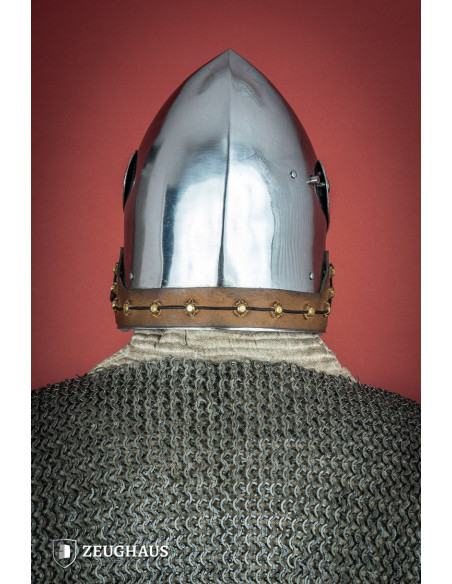 Medieval basin with full visor,... Medieval basin with full visor,...