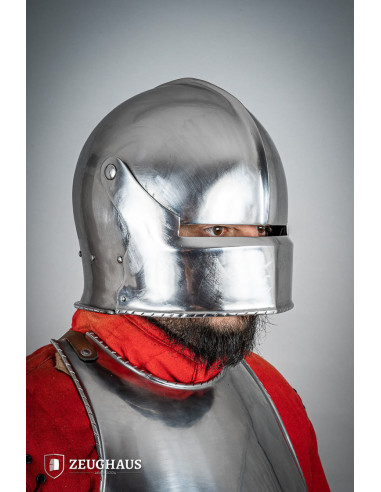 Swiss Sallet-type Renaissance helmet, polished finish