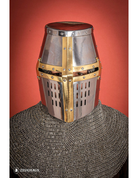 Great Helm of the Crusaders, brass...
