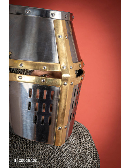 Great Helm of the Crusaders, brass...