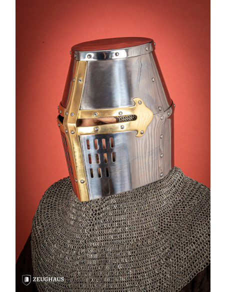 Great Helm of the Crusaders, brass...