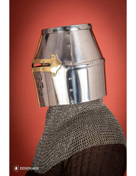 Great Helm of the Crusaders, brass...