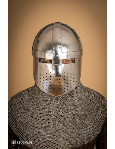 Spangenhelm helmet with visor (2 mm.)