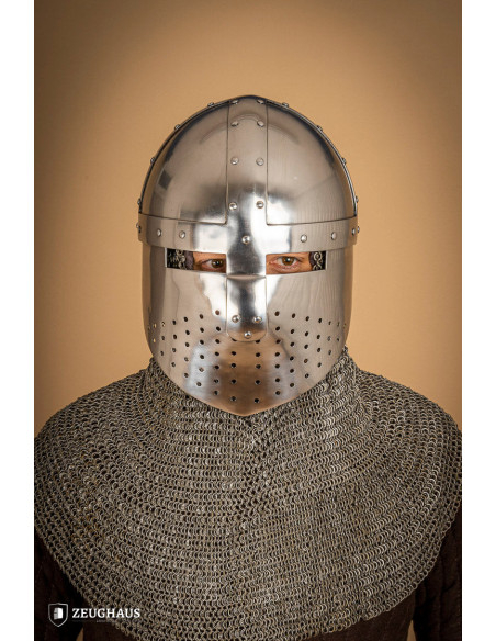 Spangenhelm helmet with visor (2 mm.)