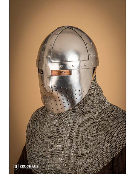Spangenhelm helmet with visor (2 mm.)