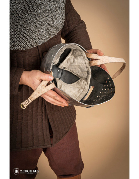 Spangenhelm helmet with visor (2 mm.)