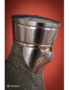 Early age crusader helmet, polished finish (1.6 mm.) 2