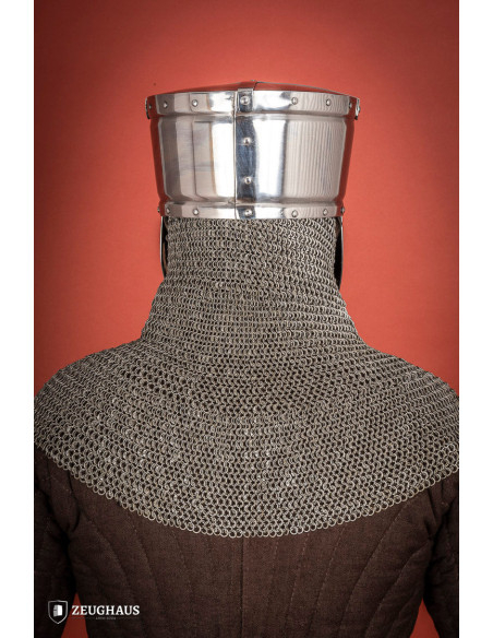 Early age crusader helmet, polished...