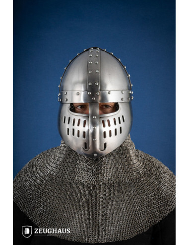 Norman helmet type Spangenhelm, polished finish (1.6 mm)