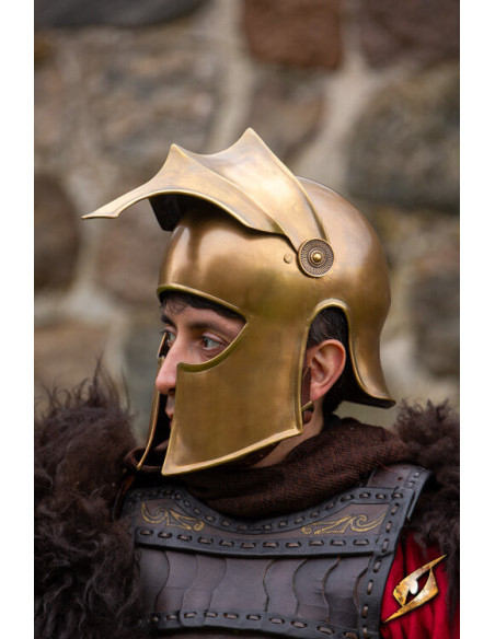 Corinthian palace guard helmet,...