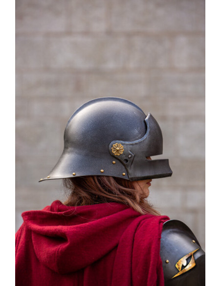 Sallet medieval mercenary helmet...