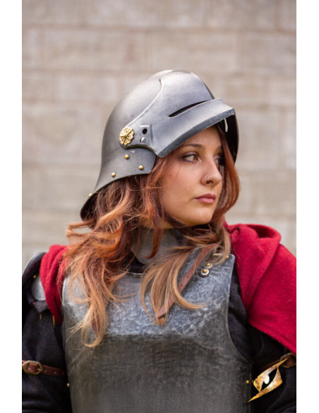 Sallet medieval mercenary helmet...