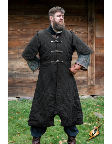 Dastan medieval gambeson model, black