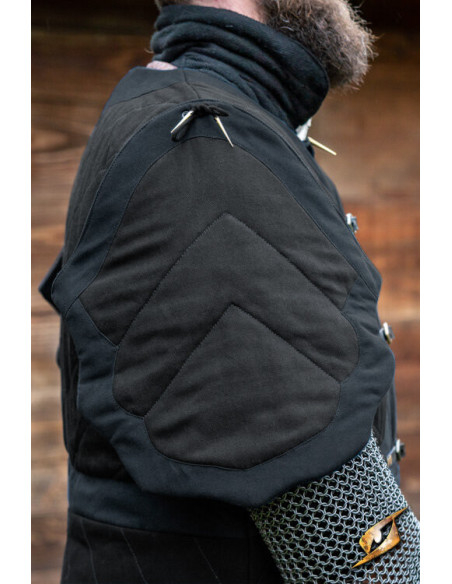 Dastan medieval gambeson model, black