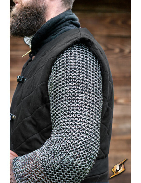 Dastan medieval gambeson model, black