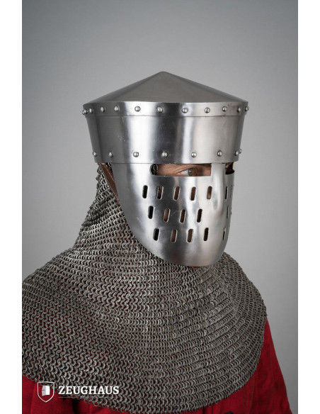 Kalota type crusader helmet, polished...